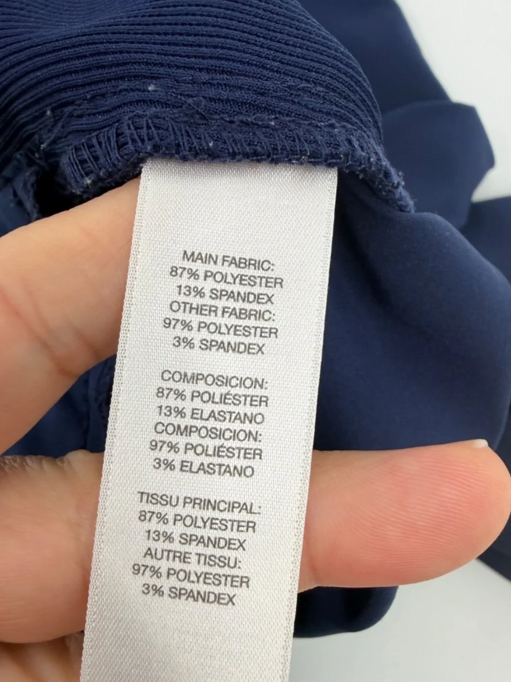 Chicos Zenergy Pants Women Large Blue Lightweight Stretch Zip Ankles Tapered